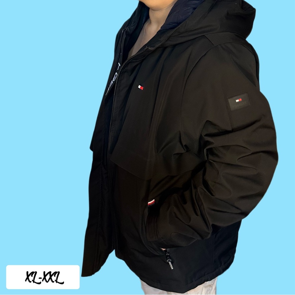 Tommy Hilfiger men’s XXL black jacket, weather and water proof